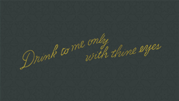 Hotel St Dorothy Leaky renovation drink cursive gold script