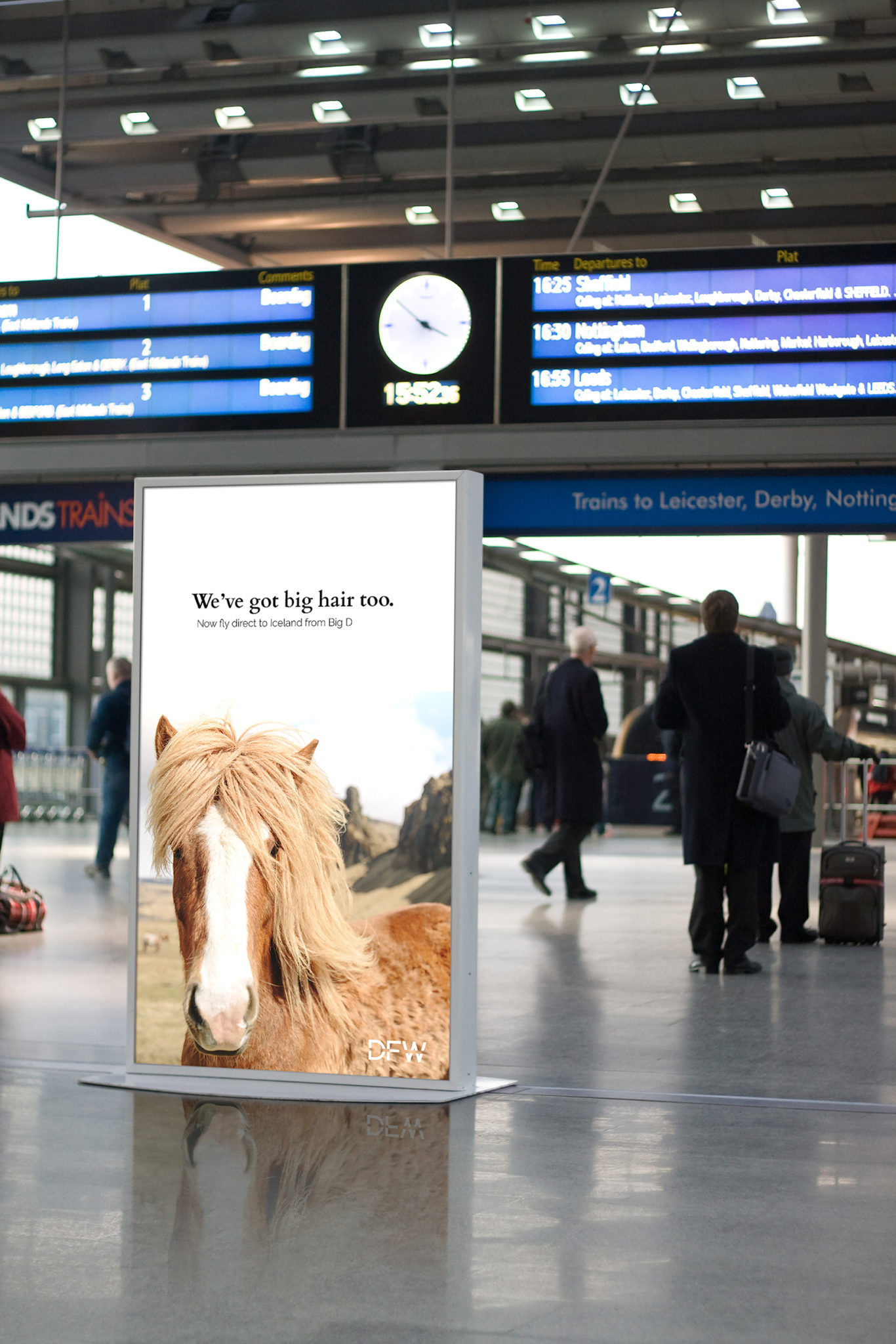Iceland Pony with Big Hair Advertisement