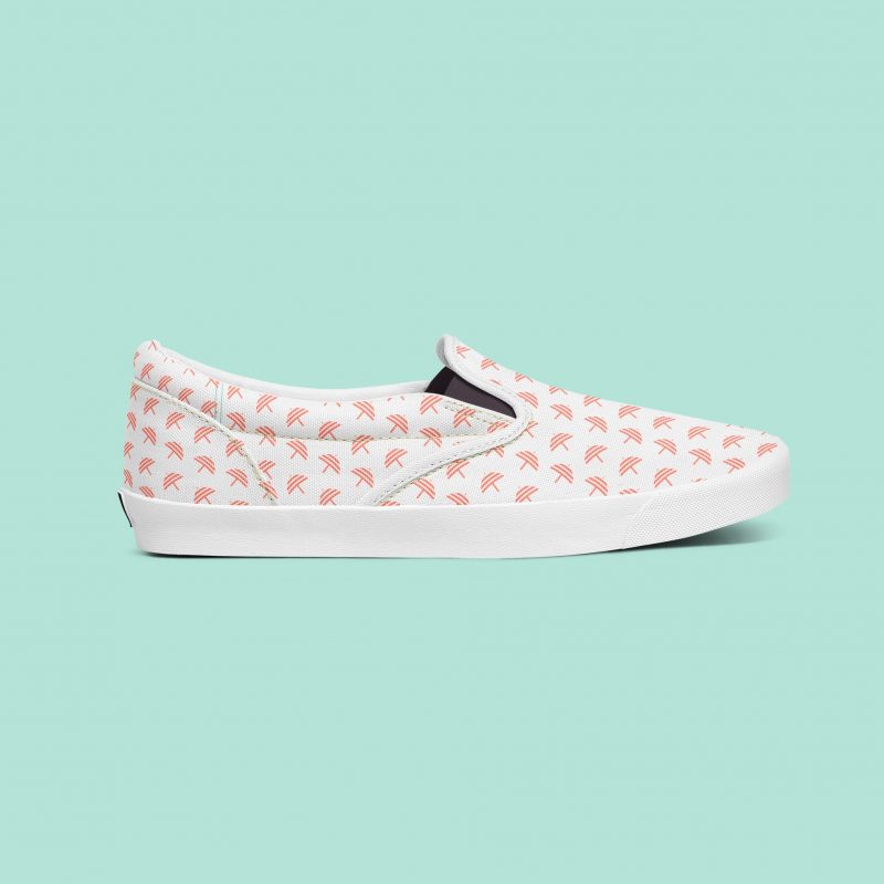 beach-shoe-texas-coast Cinnamon Shore Umbrella Pattern on Vans Shoe