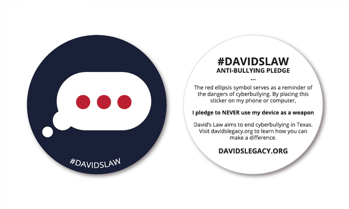 David's Law Pledge Stickers