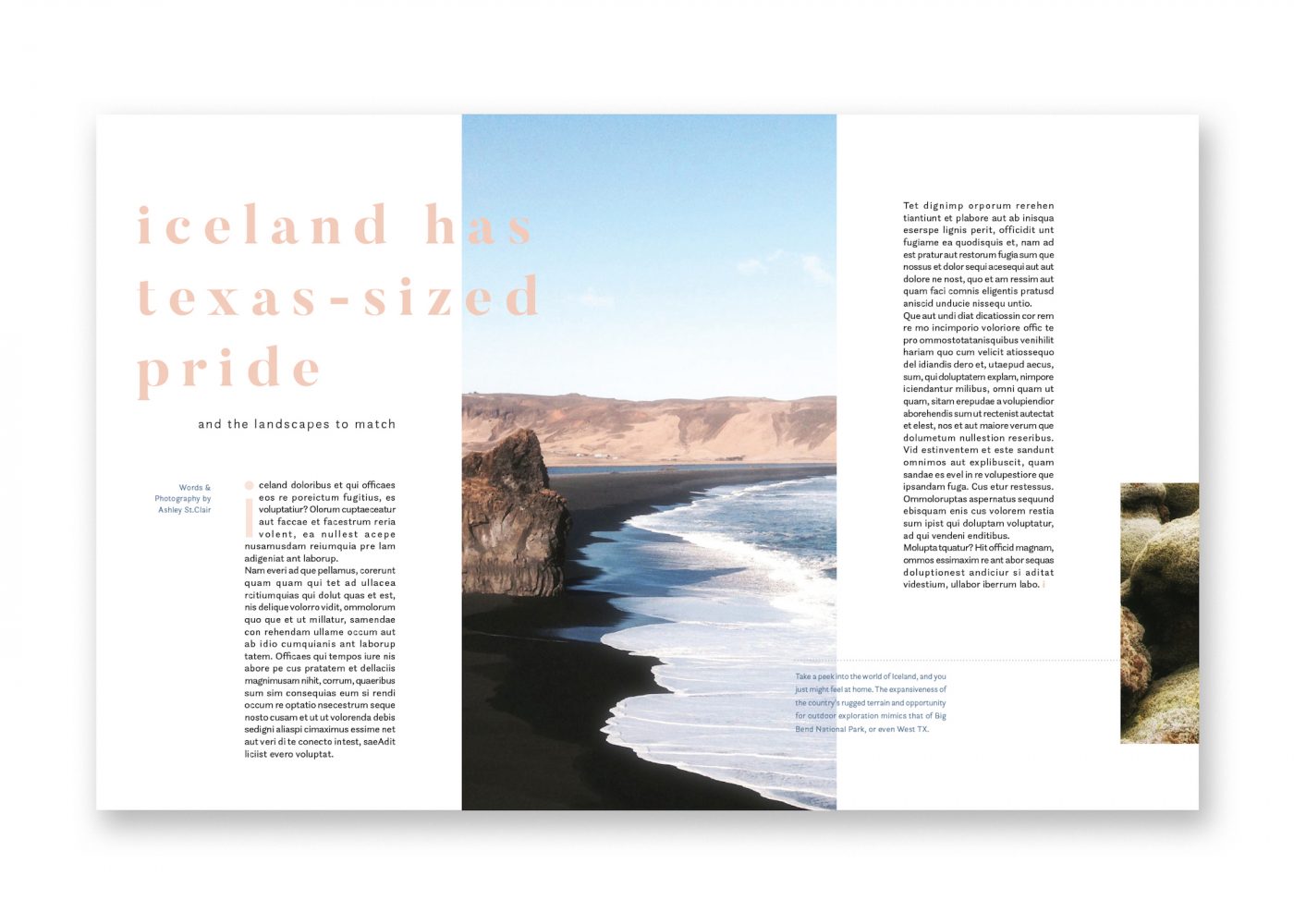 Iceland has Texas sized pride publication layout