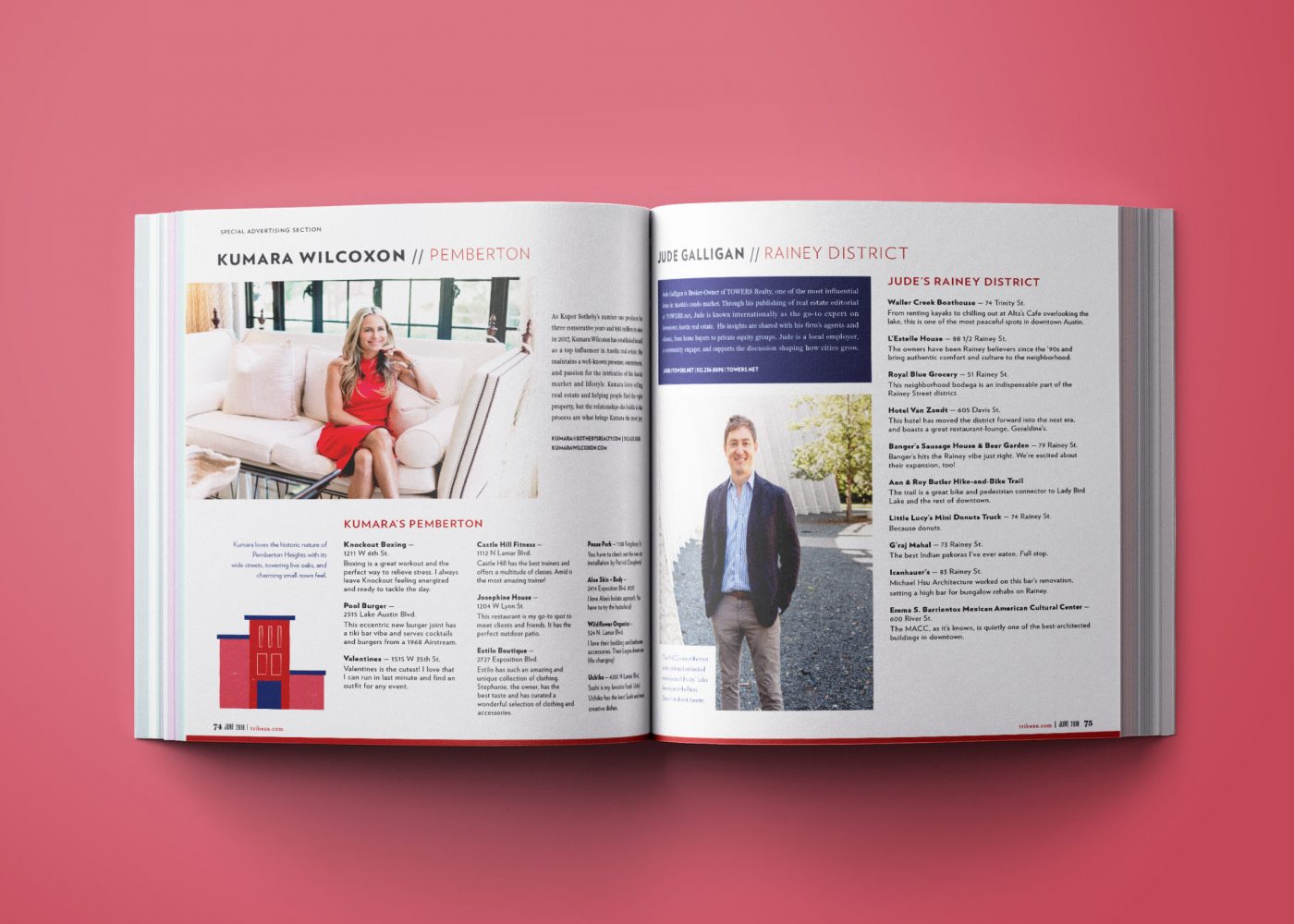 magazine-layout-design-realtors 2018 Neighborhood Guide layout